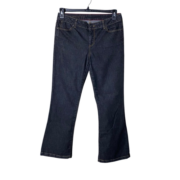 Talbots Denim - Talbots Women  Signature‎ Boot Cut Jeans Size 8 Western Cowgirl Rodeo Wide Leg